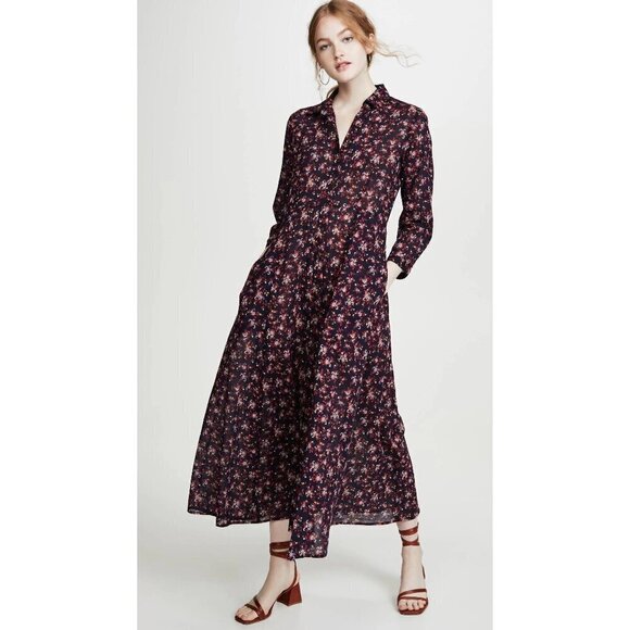 💕XIRENA💕 Dalton Maxi Dress ~ Secret Garden Micro Ditsy Floral Print XS - Picture 1 of 14